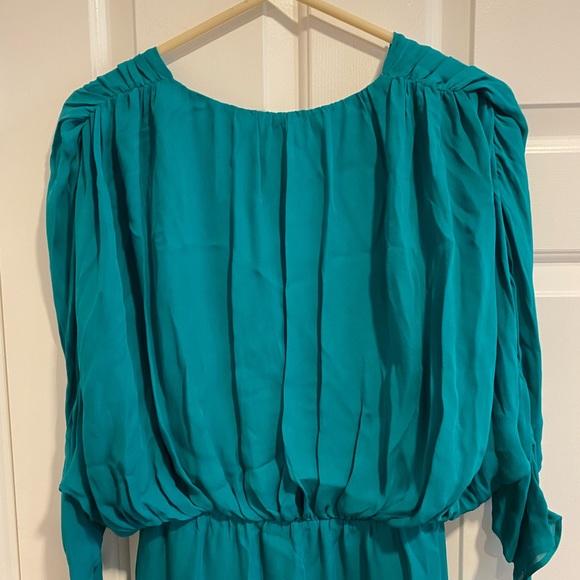 Parker Turquoise 100% Silk XS Dress NWT See Description / Photos - Picture 15 of 16